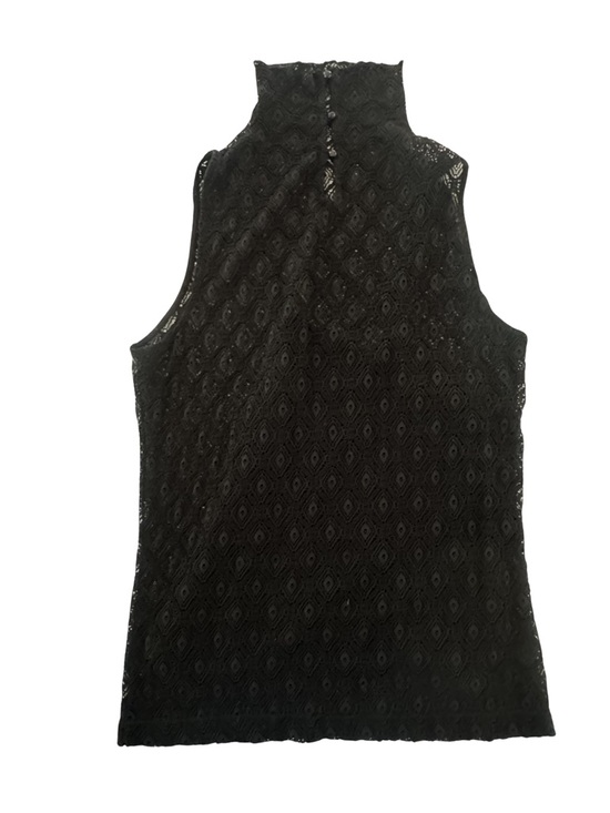 Lauren Ralph Lauren Tops - Lauren Ralph Lauren Black Lace Mock Neck Top L Dark Romantic Whimsigoth